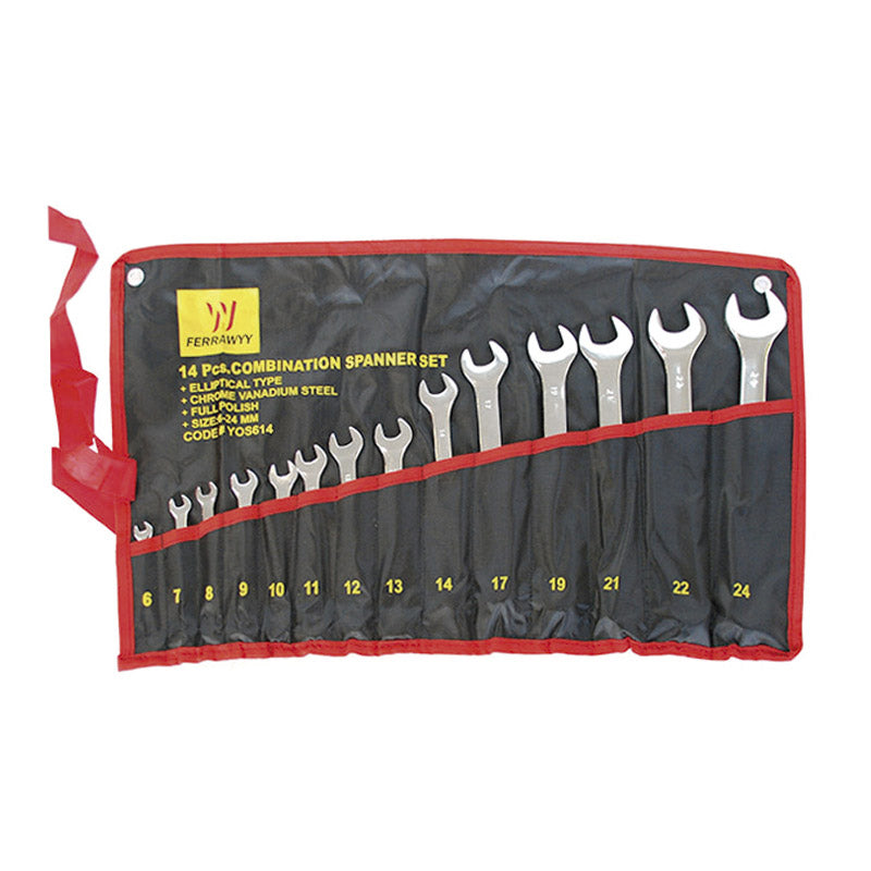 Set 14 pcs llave combinada cr-v cromado