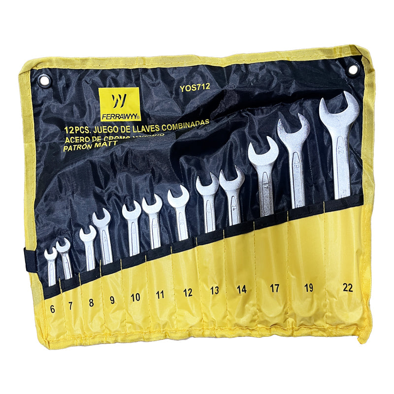 Llave comb. 12PCS cr-v matt Ferrawyy