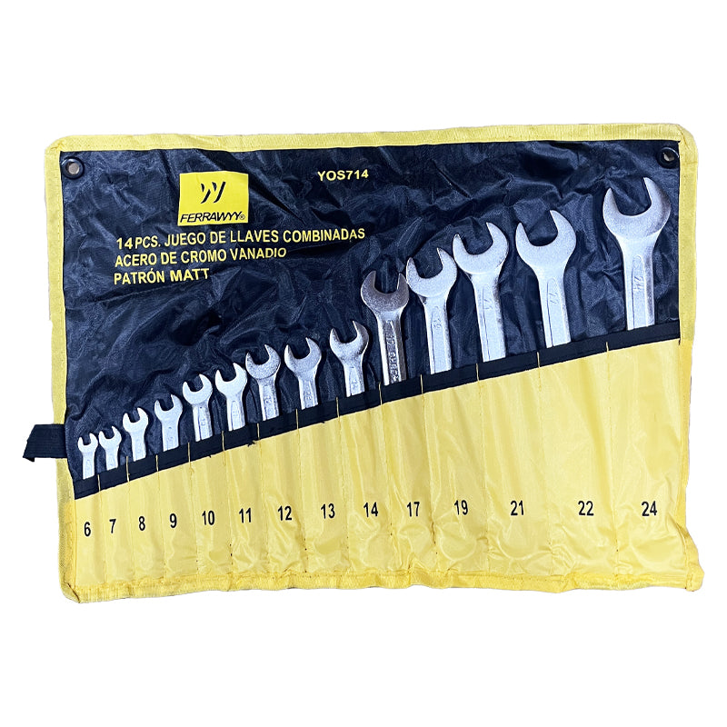 Llave comb. 14PCS cr-v matt Ferrawyy