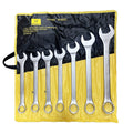 Llave combinada 7PCS cr-v satin (33, 34, 36, 38, 41, 46, 50MM) Ferrawyy