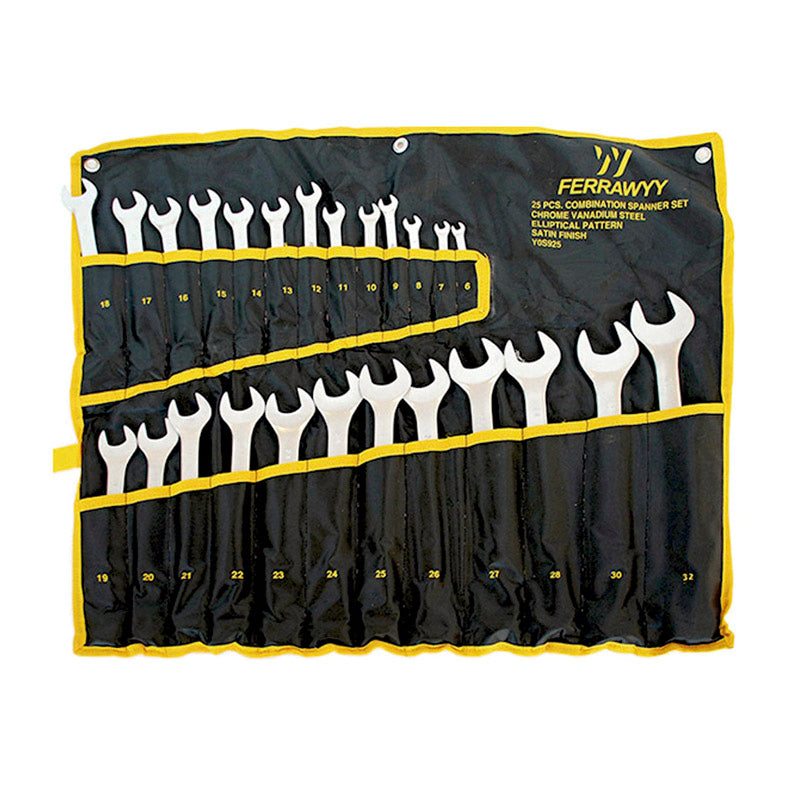 Jgo 25 pcs llave combinada 6-32MM cr-v satin Ferrawyy