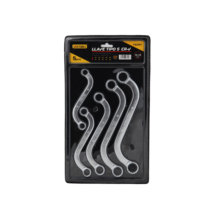 Llave tipo s 5 piezas cr-v 10-19 mm UYU