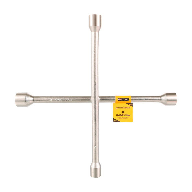 Llave cruz cromado 14" UYU (pack 2 unidades)