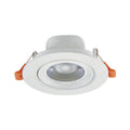 Panel LED empotrable redondo 6W 3000K luz calida Wyymet (pack 3 unidades)