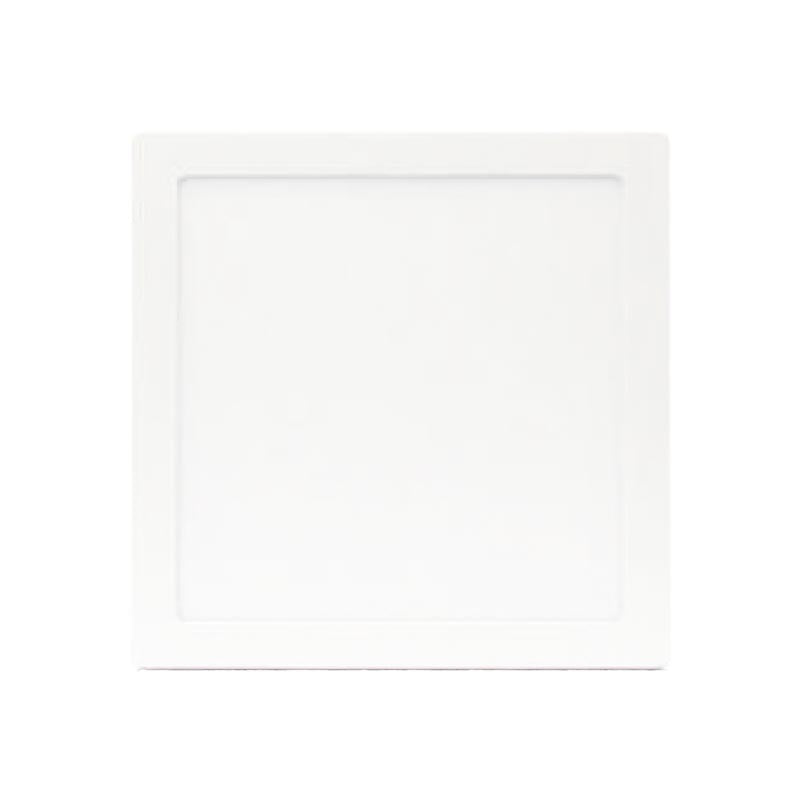 Panel LED sobrepuesto cuadrado 12W 3000K luz calida Wyymet (pack 2 unidades)
