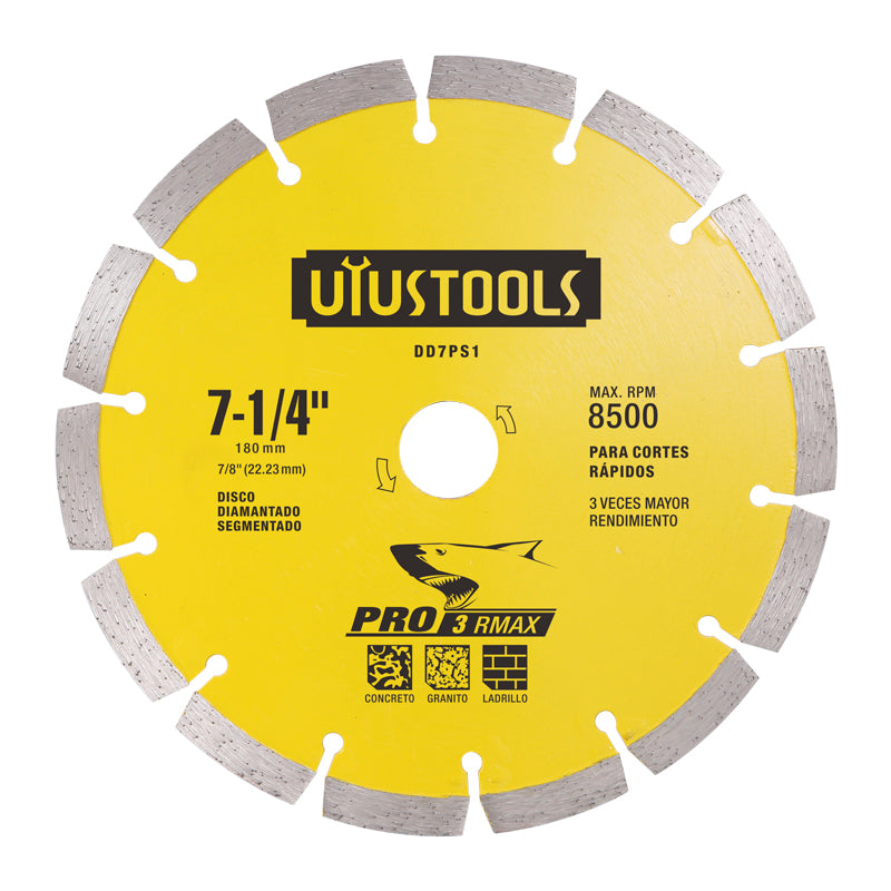 Disco diamantado segmentado 7" pro Uyustools (pack 2 unidades)