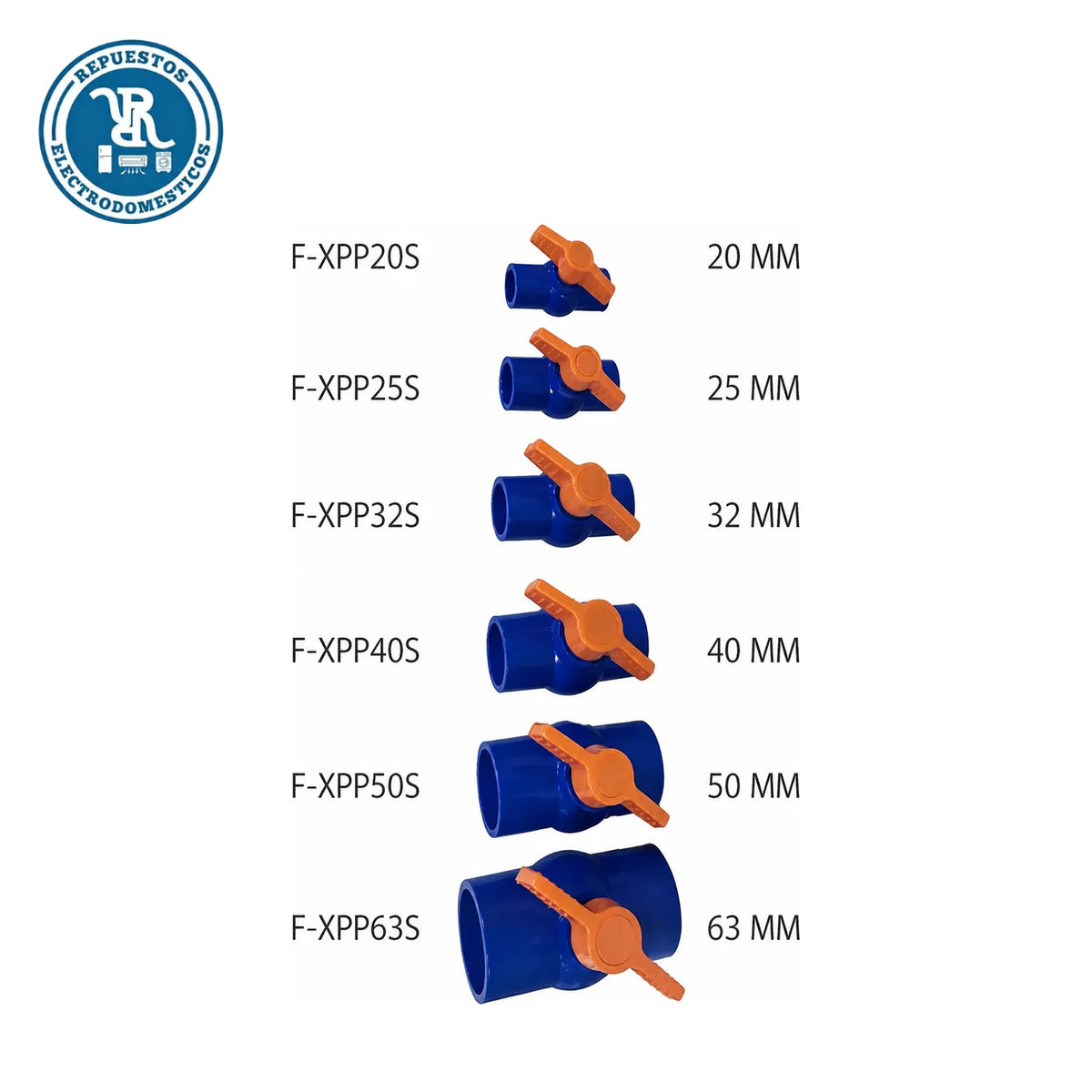 Llave paso PVC soldable 32MM fwyy (pack 4 unidades)