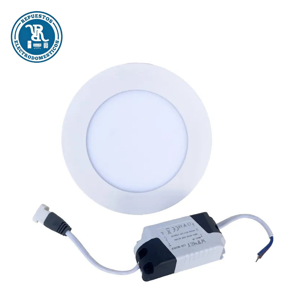 Panel LED empotrable redondo 12W 6500K luz fria Wyymet (pack 2 unidades)